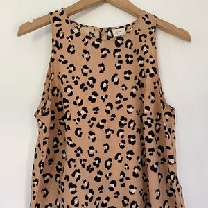 Cheetah print tank top